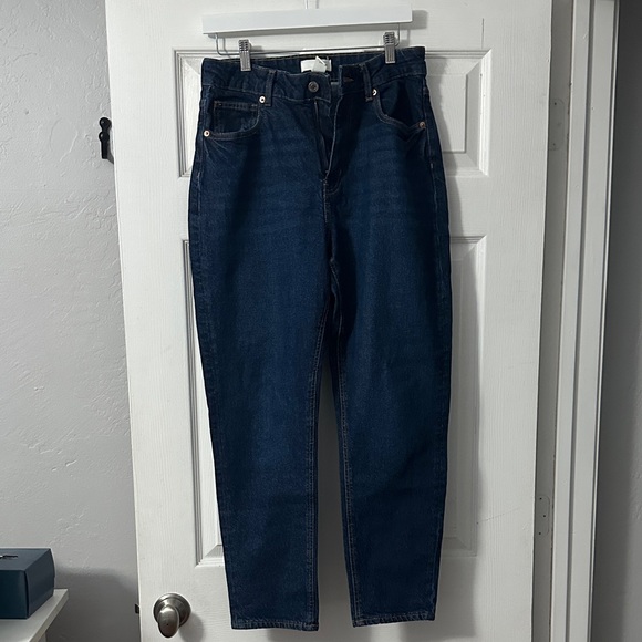 H&M Women's Dark Blue Boyfriend Jeans - Picture 1 of 3